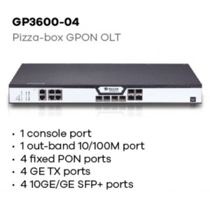 GP3600-04 GPON OLT от BDCOM с 4 портами GPON и 4xSFP и 4xSFP+