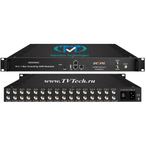 DVB-S/-S2/-C/-T2, ASI, IP в 16xQAM трансмодулятор со скремблером NDS3394S