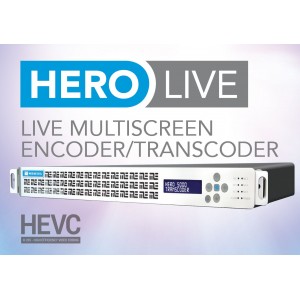 HERO LIVE Транскодер / Энкодер IP Multi-screen, RTSP, HLS, HDS, DASH, Flash