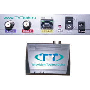 Конвертер IP  в коаксиал (IP по ВЧ кабелю) кабельное VOD для гостиничного ТВ