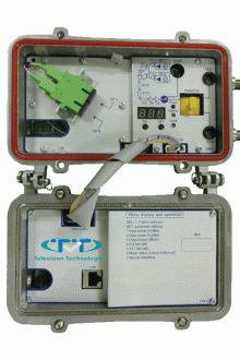 Оптический приемник OR862-I (2 опт.ввода, 115дБ, Pin=-6дБм, SNMP)