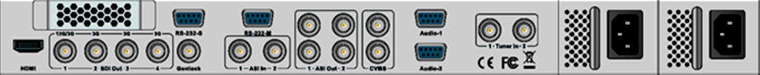 Разъемы на задней панели ресивера DCH-6000P