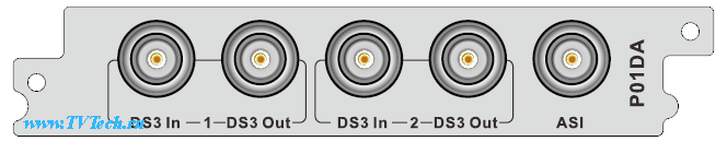 Р01DA модуль 2xDS3 Input/2xDS3 Output/1xASI адаптер для DCP-3000MF PBI