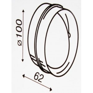 Клапан приточно вытяжной вентиляции электрический для круглых воздуховодов D100 с WIFI CO2 TEMP HUM