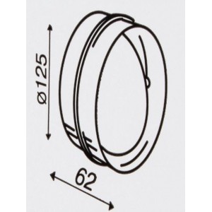 Клапан приточно вытяжной вентиляции электрический для круглых воздуховодов D125 с WIFI CO2 TEMP HUM