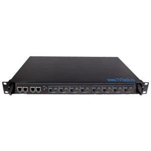 8-ми канальный HDMI Full-HD HEVC/H.265 AVC H.264 MPEG-4 энкодер в IP AV HTTP HLS RTSP UDP SRT